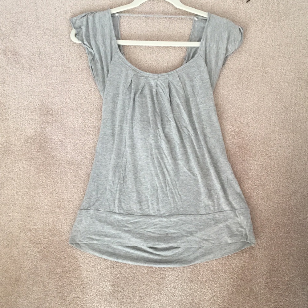 Open back shirt